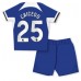 Chelsea Moises Caicedo #25 Dětské Oblečení Domácí Dres 2023-24 Krátkým Rukávem (+ trenýrky)
